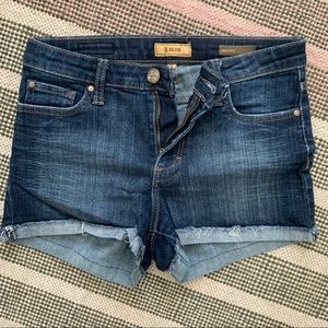 STS Blue high waist rolled cutoff style shorts